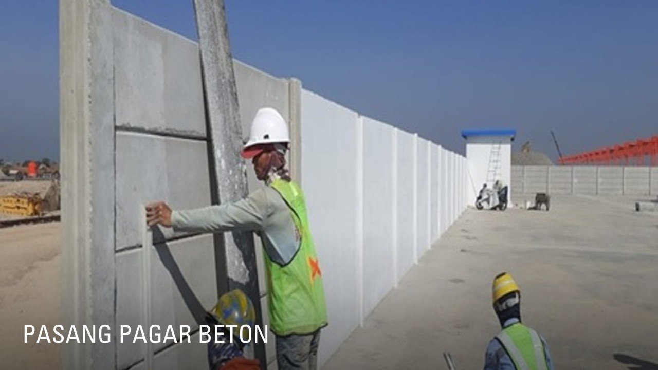 pasang pagar panel beton