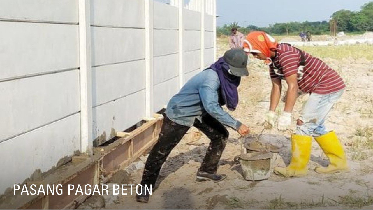 pasang pagar panel beton